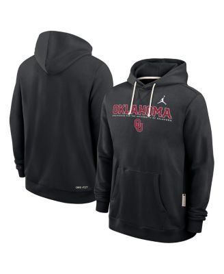 Men's Black Oklahoma Sooners 2025 Sideline Standard Issue Dri-FIT Hoodie
