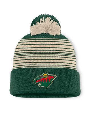 Fanatics - Green Minnesota Wild Fundamental Spirit Cuffed Pom Knit Hat