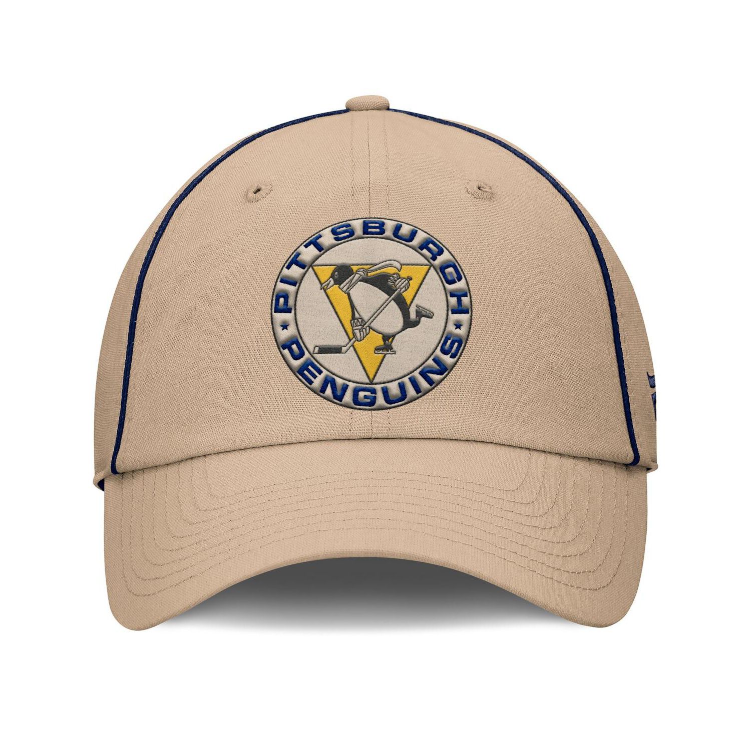 Men's Cream Pittsburgh Penguins Heritage Setoff Adjustable Hat