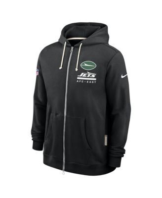 Men's Black New York Jets Sideline Standard Issue Utility Player Dri-FIT Full-Zip Hoodie
