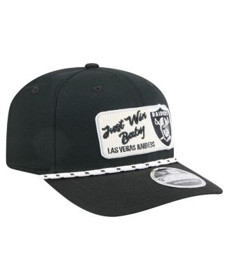 Men's Black Las Vegas Raiders Chant 9SEVENTY Stretch-Snap Hat
