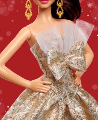 2025 Holiday BARBIE Doll Light Brown Hair