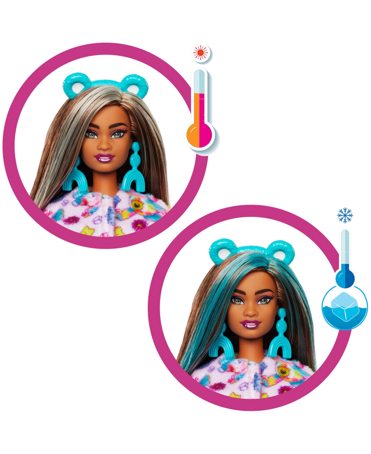 Barbie Cutie Reveal Care Bears Doll And Accessories In Pink
