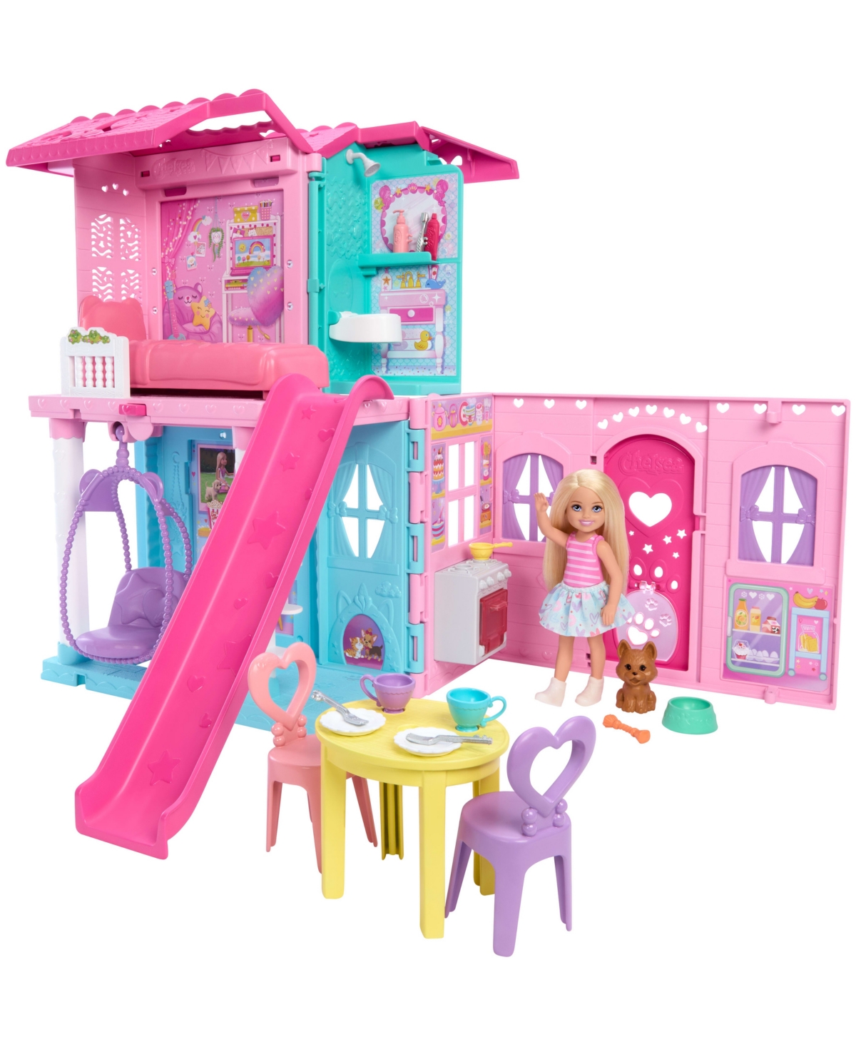 Barbie Chelsea Pop-up Doll House With Doll And 15 Plus Accessories In Multi
