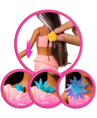 Flower Magic Mermaid Toy Doll with Surprise Blooming Flowers Feature and Headband Accessory