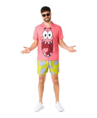 Men's Two Piece Tropical Set For Men - Summer Party Outfit - Shorts & Shirt Set