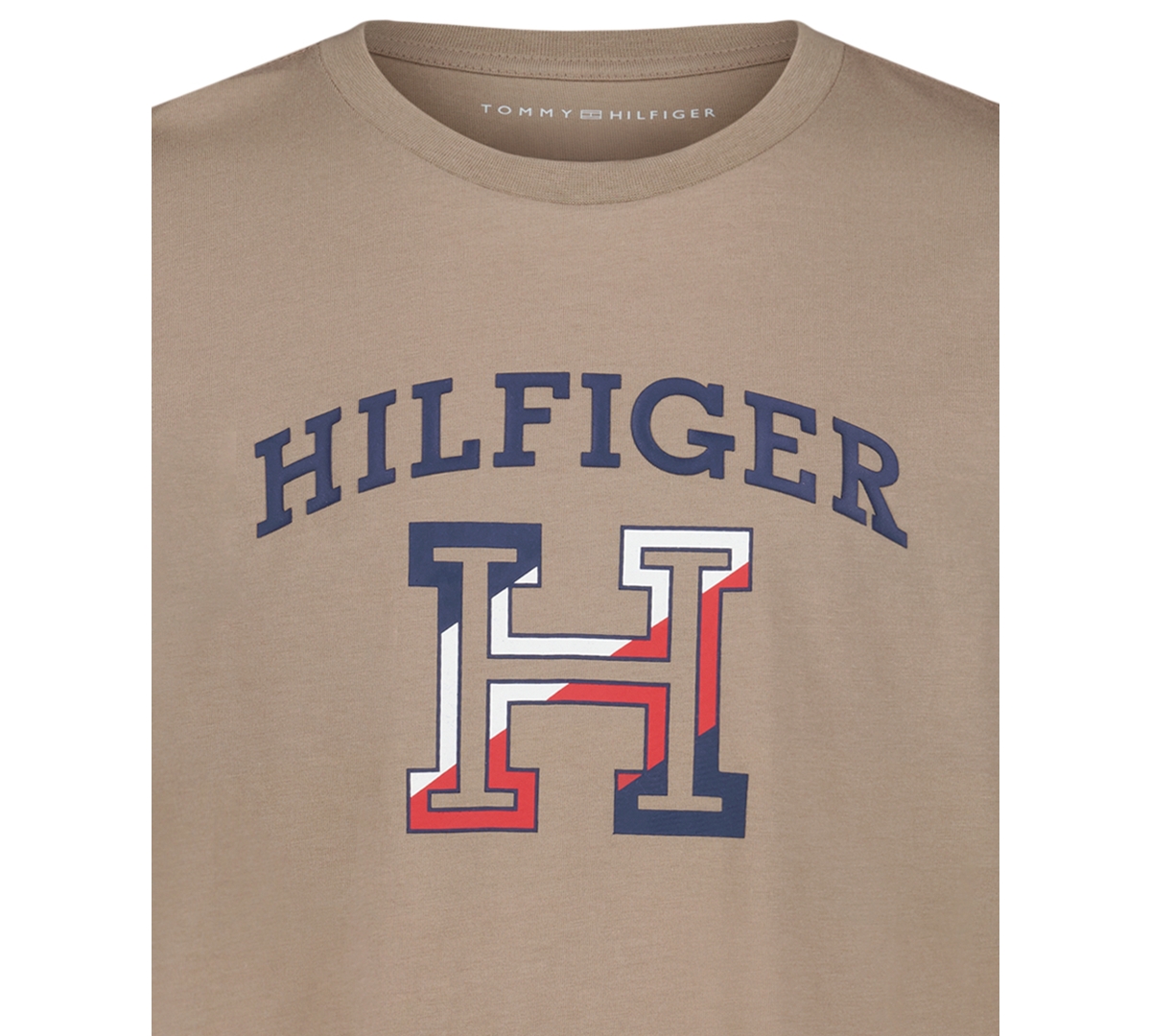 Tommy Hilfiger Big Boys S-xl Short Sleeve T-shirt In Brown