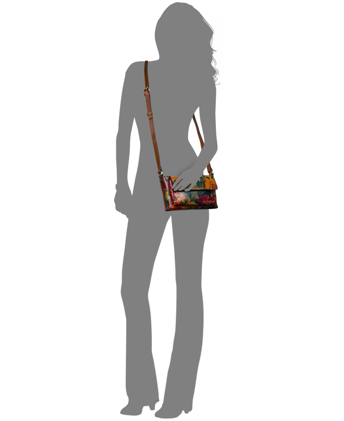 Patricia Nash Dovera Mini Leather Crossbody In Multi