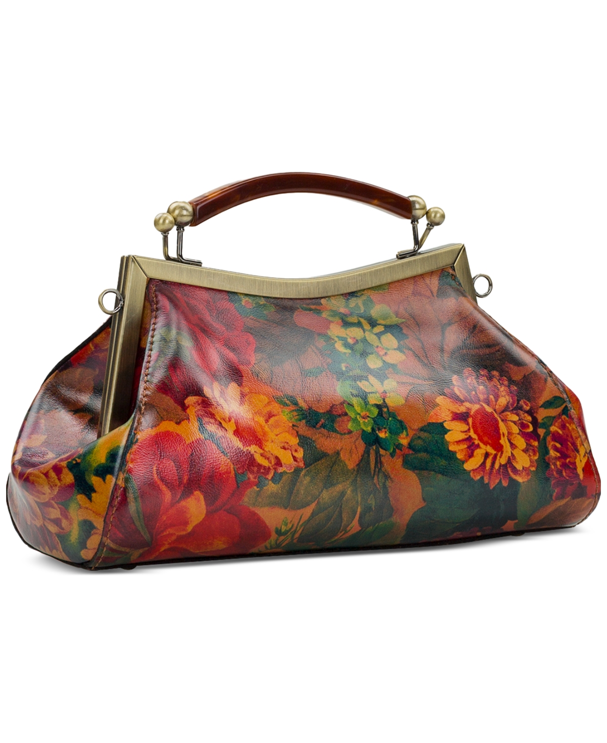 Patricia Nash Kelmscott Small Leather Frame Bag