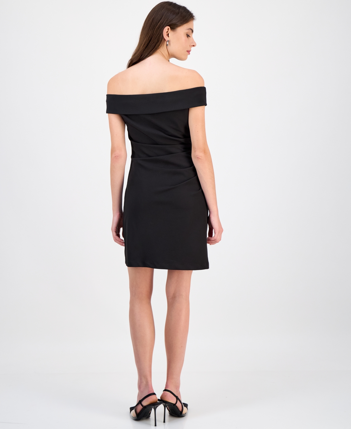 Sam Edelman/s Rothschild & Co Inc Sam Edelman Women's Off-the-shoulder Mini Dress In Black