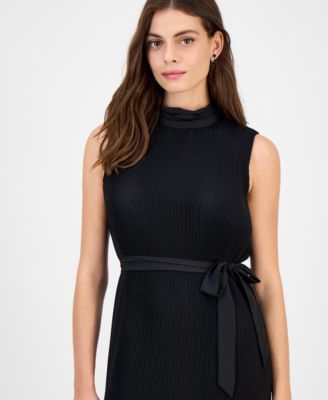 Women's Sleeveless Pleated Midi Dress