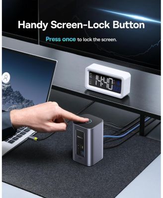 Docking Station Dual Monitor, Nomos Win Air 12 in 1 Laptop Dock, 24K HDMI, 10Gbps USB Ports, 1Gbps Ethernet, PD 100W(No Power Adapter), USB C Docking Station,1pcs