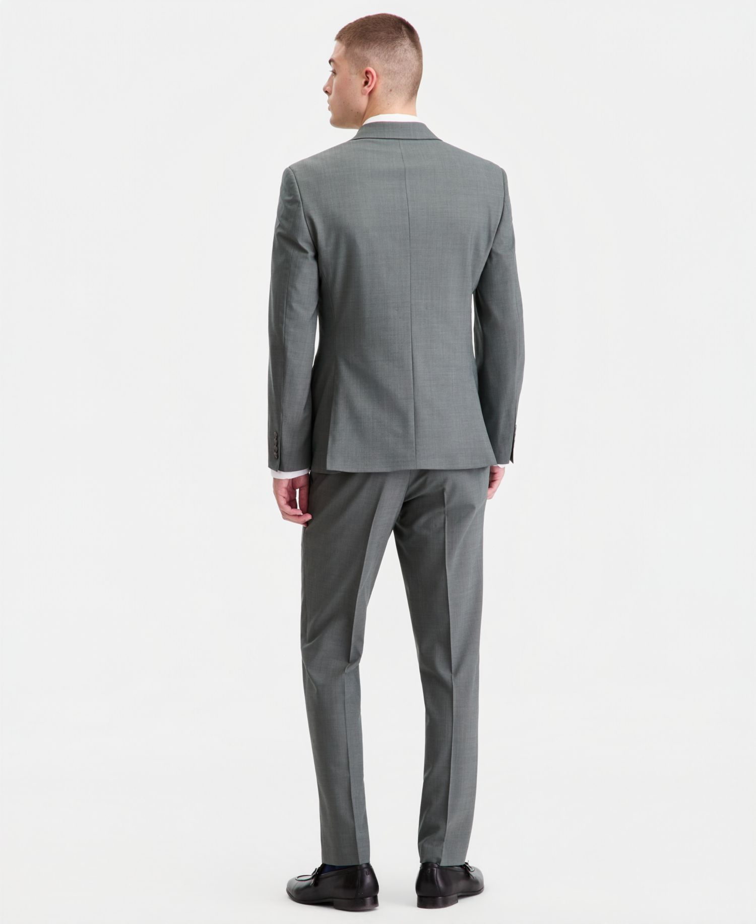 Men's Slim-Fit Sharkskin Suit Vest
