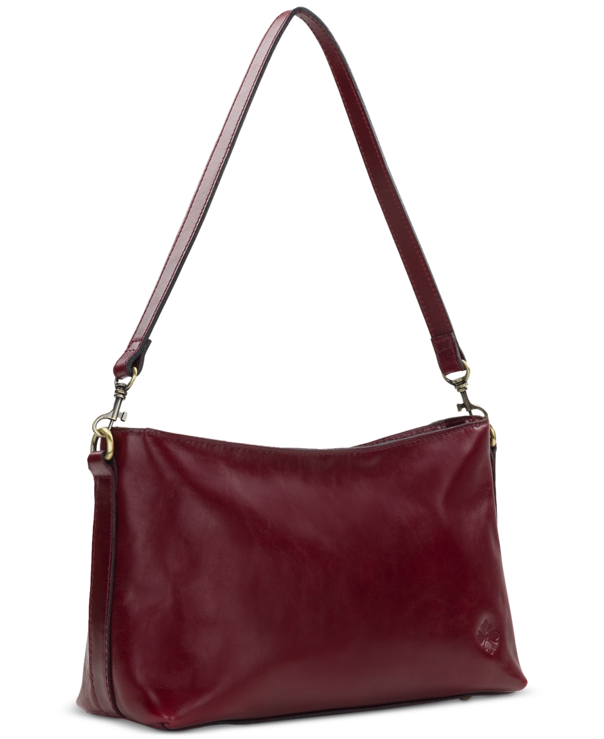 Patricia Nash Betta Medium Leather Crossbody, Created For Macy's In Burgundy