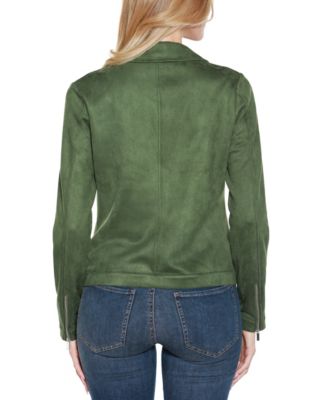 Women's Faux-Suede Moto Jacket