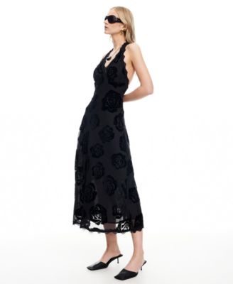 Women's Stars Align Halter Neck Midi Dress