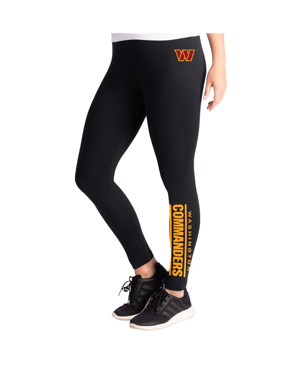 G-iii 4her By Carl Banks Women's Black Washington Commanders Pregame Leggings In Black