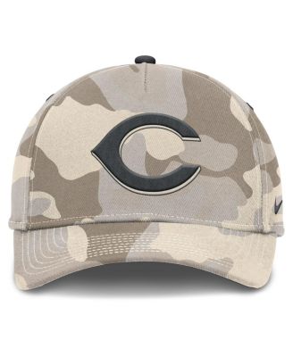 Men's Natural Cincinnati Reds Camo Pack Rise Adjustable Hat