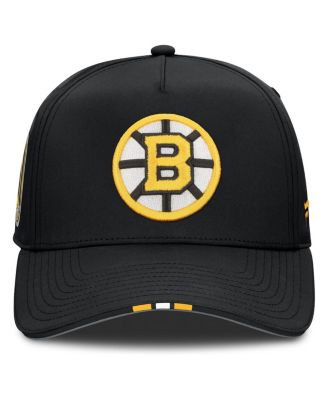 Men's Black Boston Bruins 2025 NHL Draft Authentic Pro On-Stage Podium A-Frame Adjustable Hat
