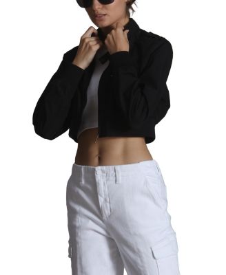 Women's Mini Cropped Racer Jacket