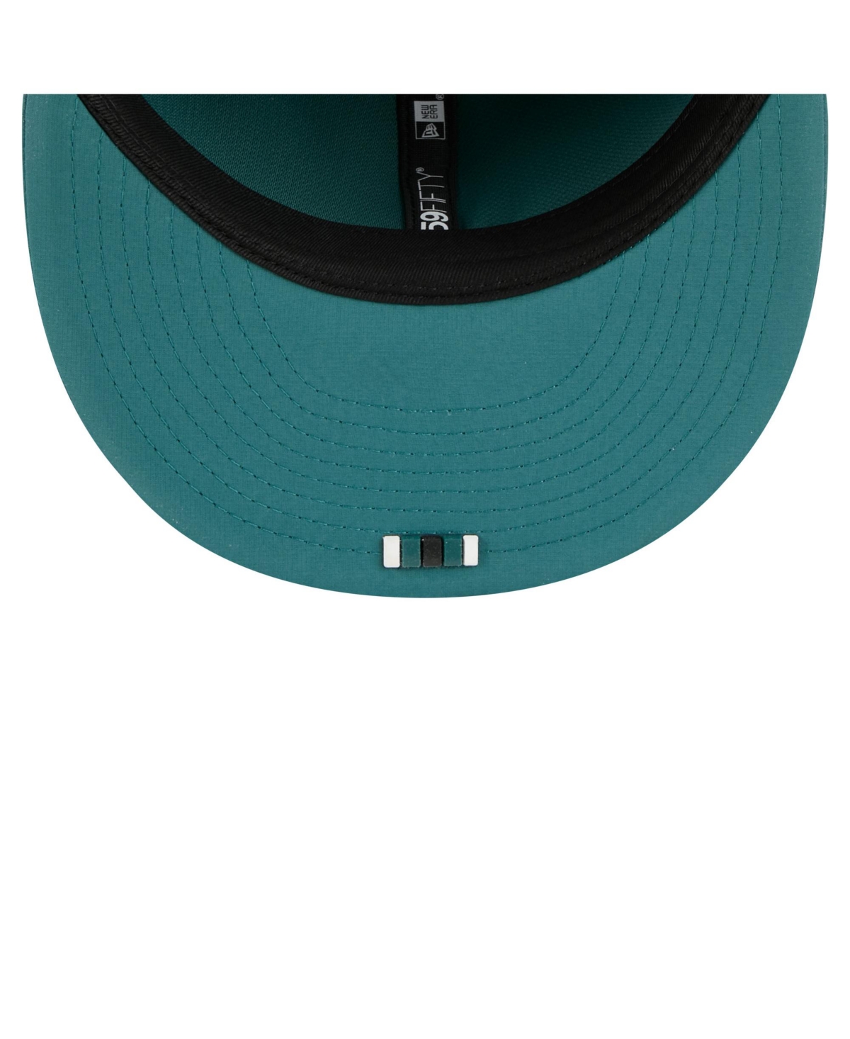 New Era Men's Midnight Green Philadelphia Eagles 2025 Sideline 59fifty Fitted Hat In Blue