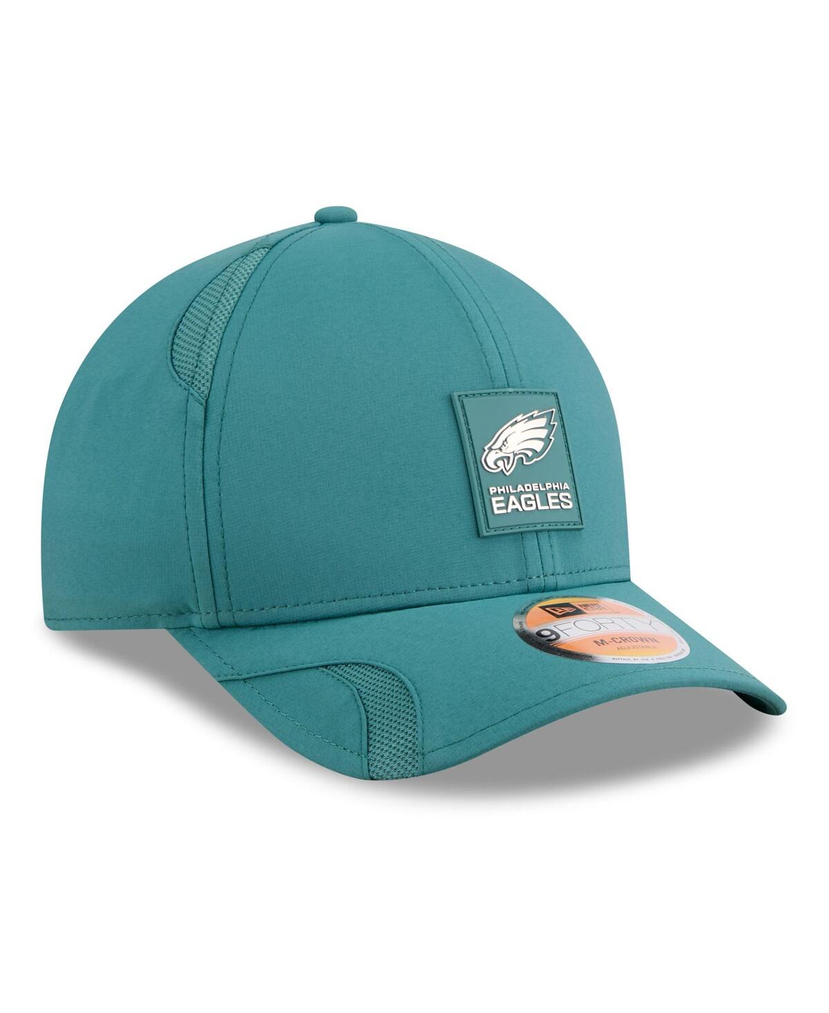 New Era Big Boys And Girls Midnight Green Philadelphia Eagles 2025 Sideline M-crown 9forty Adjustable Hat In Blue