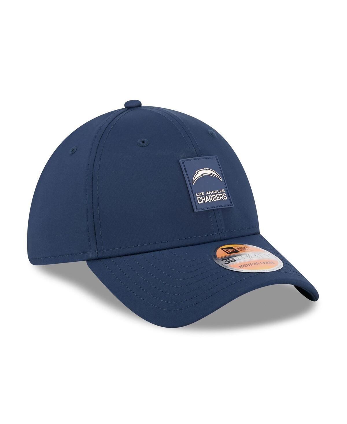 New Era Men's Navy Los Angeles Chargers 2025 Sideline 39thirty Flex Hat In Blue