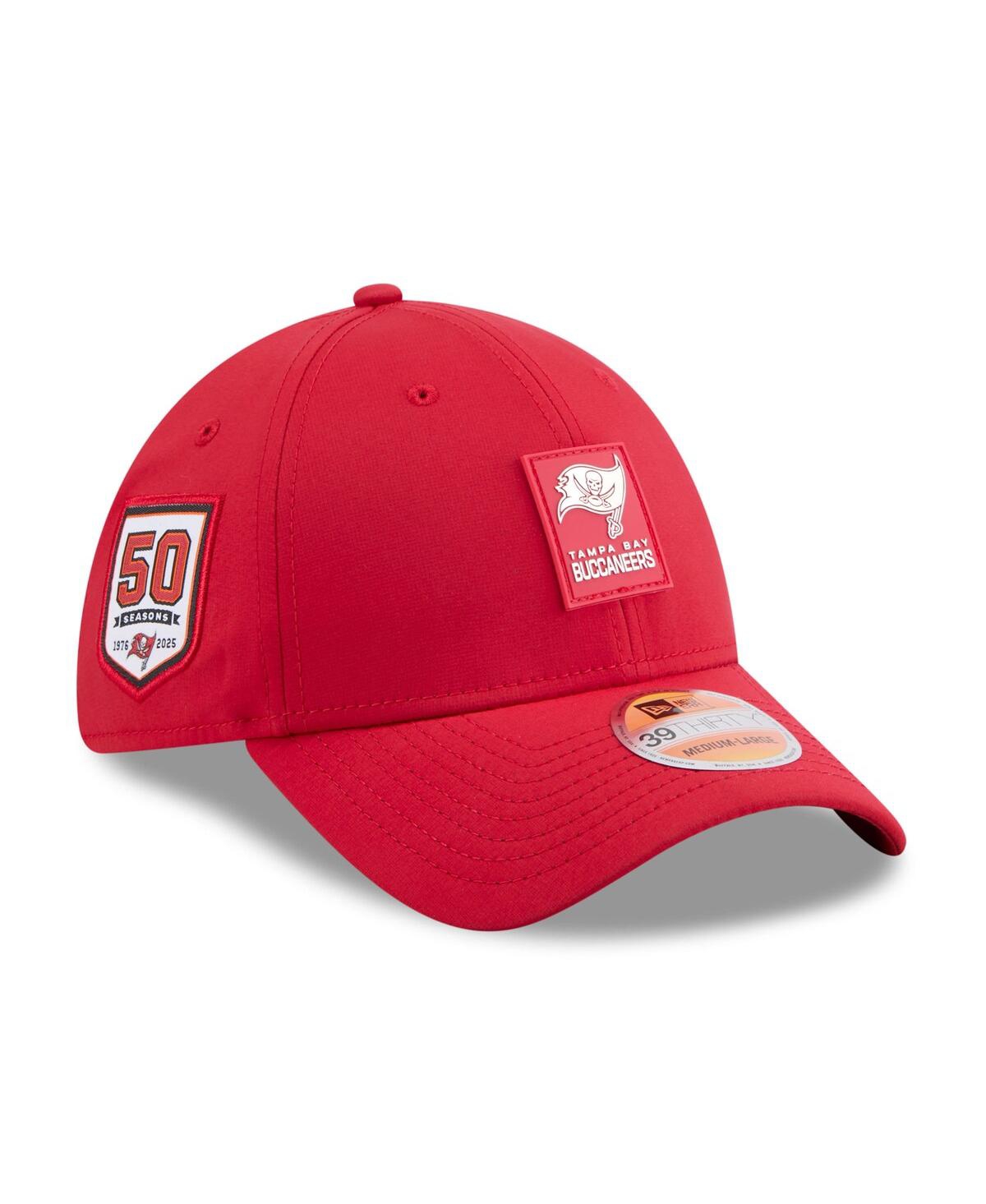 New Era Men's Red Tampa Bay Buccaneers 2025 Sideline 39thirty Flex Hat In Red