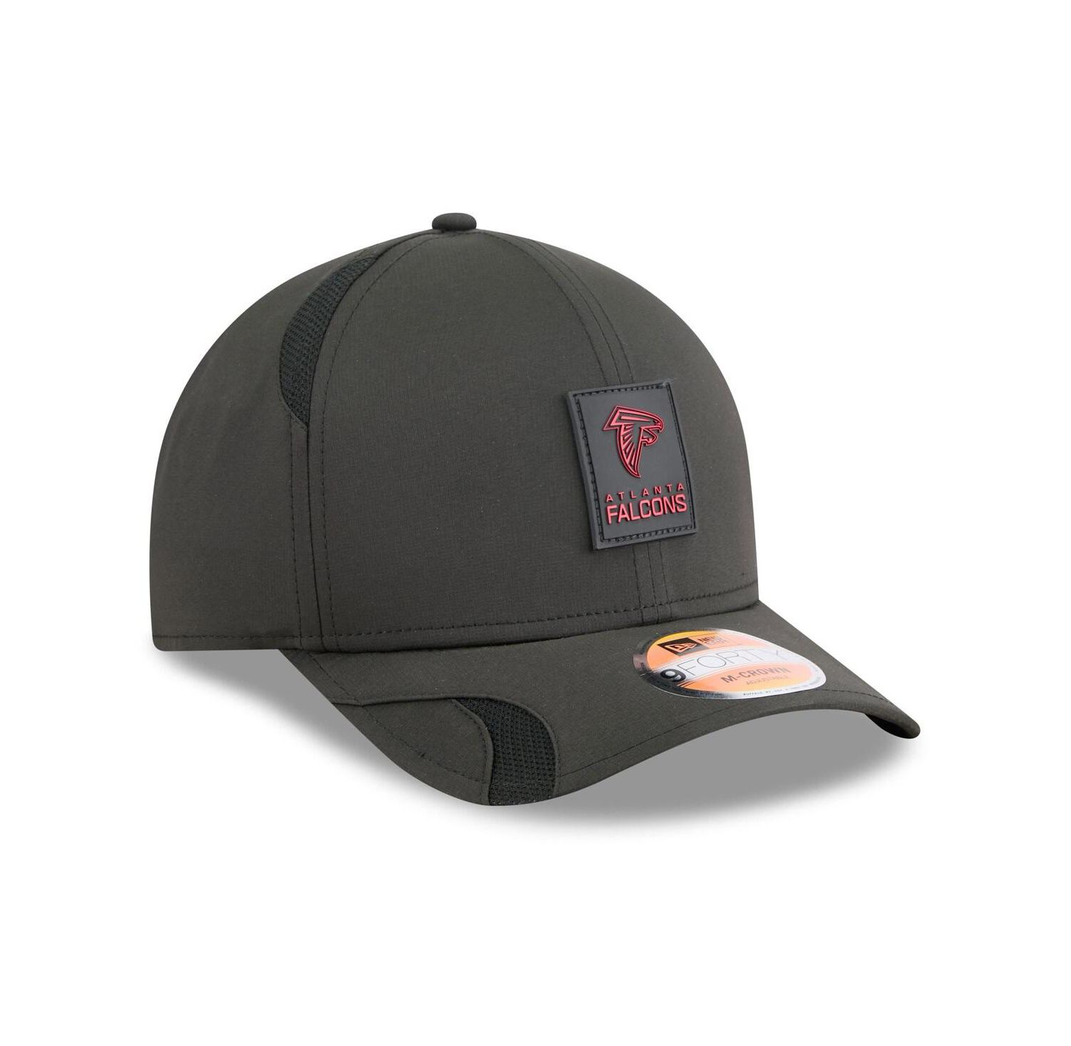 Men's Black Atlanta Falcons 2025 Sideline M-Crown 9FORTY Adjustable Hat