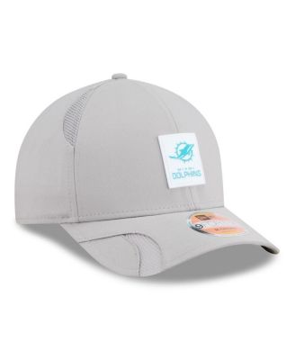 Men's Gray Miami Dolphins 2025 Sideline M-Crown 9FORTY Adjustable Hat