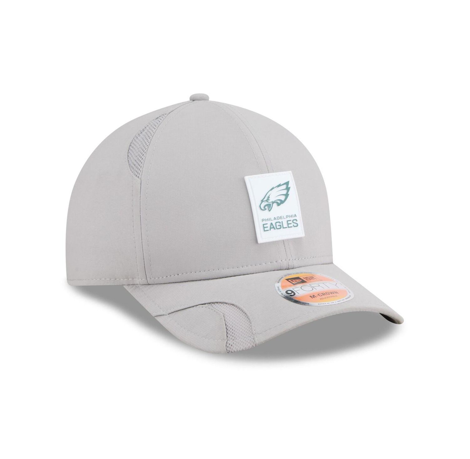 Men's Gray Philadelphia Eagles 2025 Sideline M-Crown 9FORTY Adjustable Hat