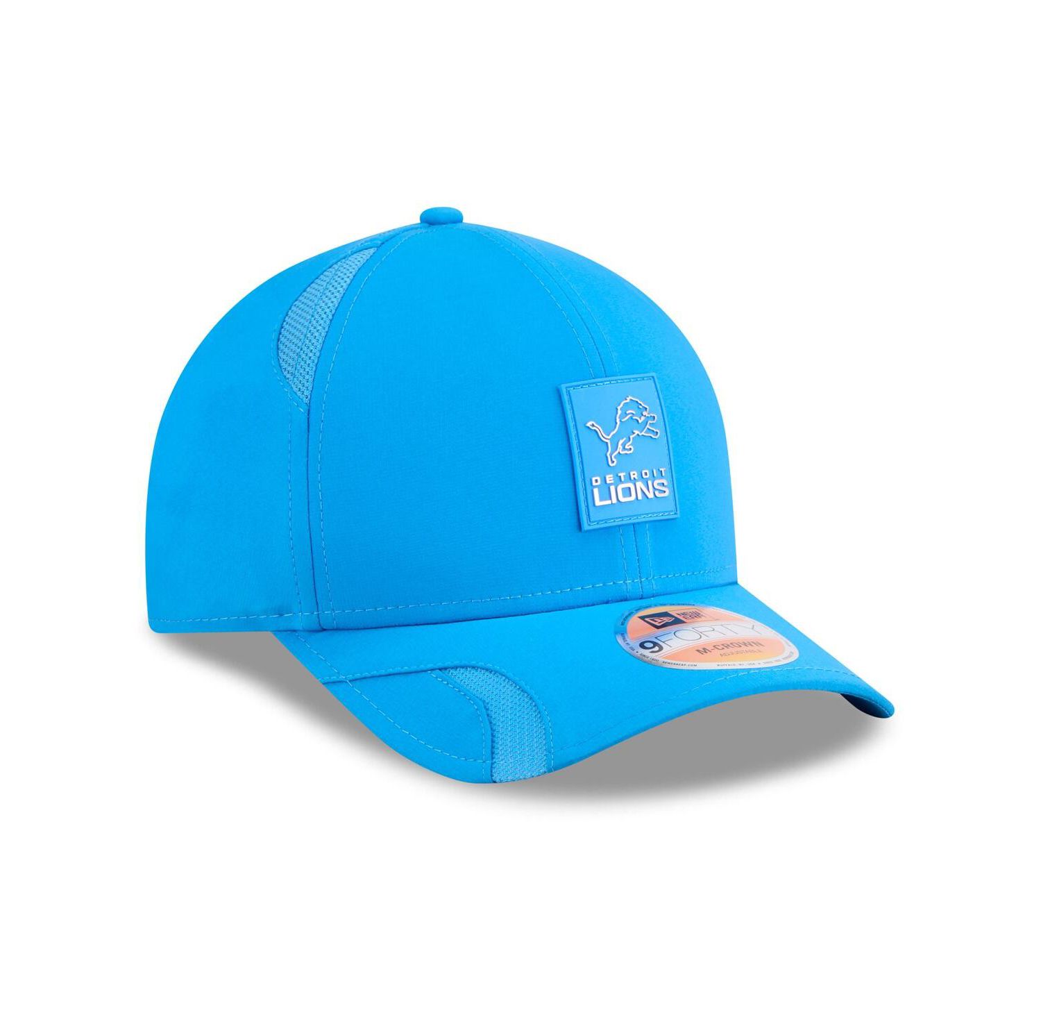 Men's Blue Detroit Lions 2025 Sideline M-Crown 9FORTY Adjustable Hat