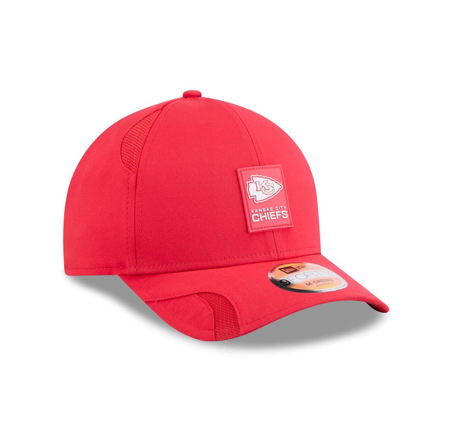 Men's Red Kansas City Chiefs 2025 Sideline M-Crown 9FORTY Adjustable Hat