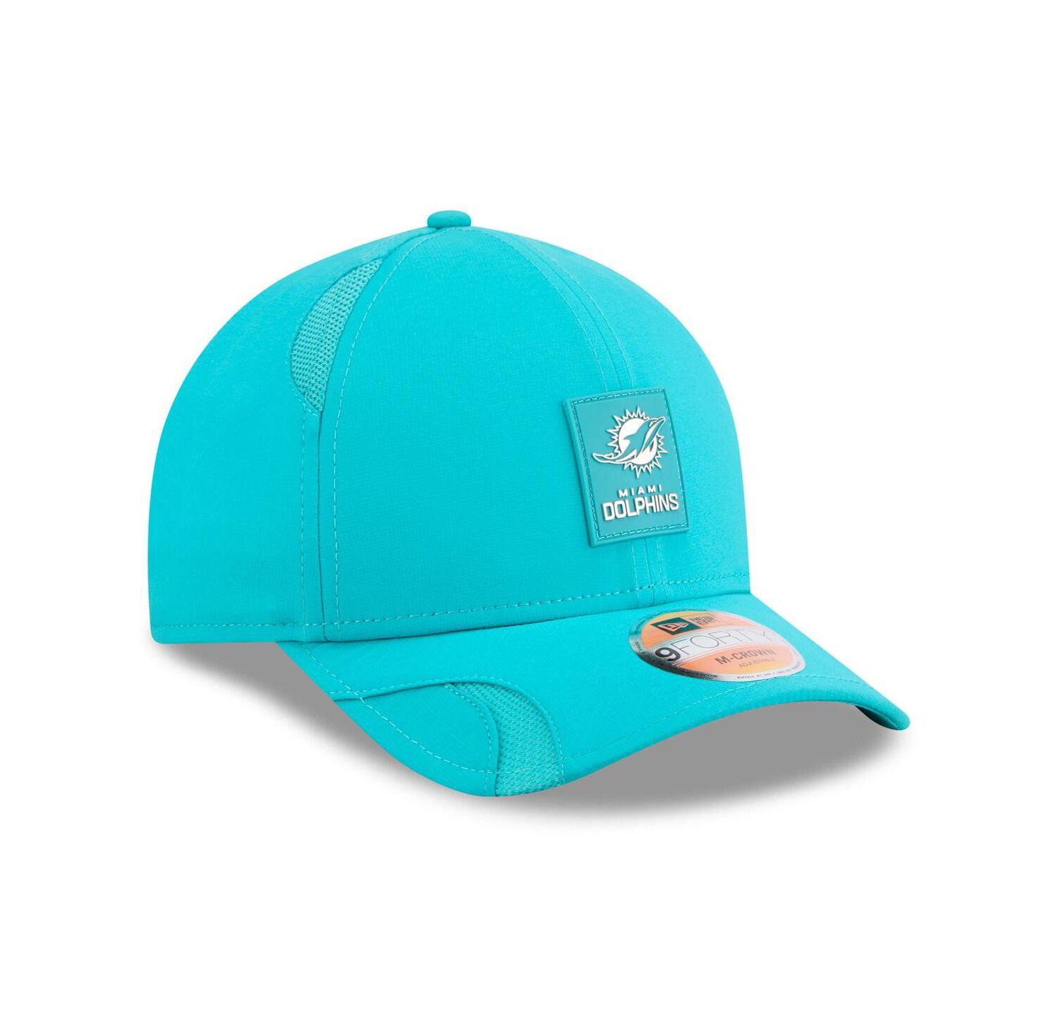 Men's Aqua Miami Dolphins 2025 Sideline M-Crown 9FORTY Adjustable Hat