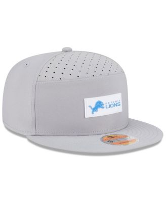 Men's Gray Detroit Lions 2025 Sideline Split Panel 9FIFTY Snapback Hat