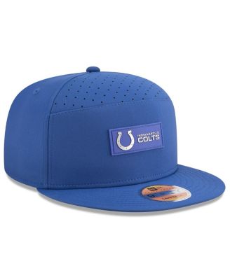 Men's Royal Indianapolis Colts 2025 Sideline Split Panel 9FIFTY Snapback Hat