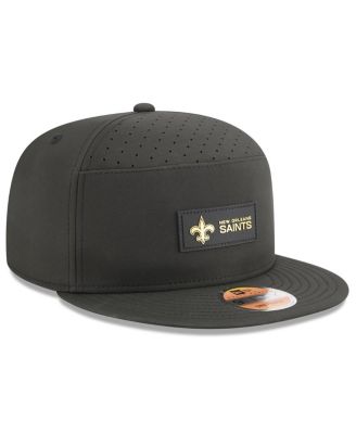 Men's Black New Orleans Saints 2025 Sideline Split Panel 9FIFTY Snapback Hat