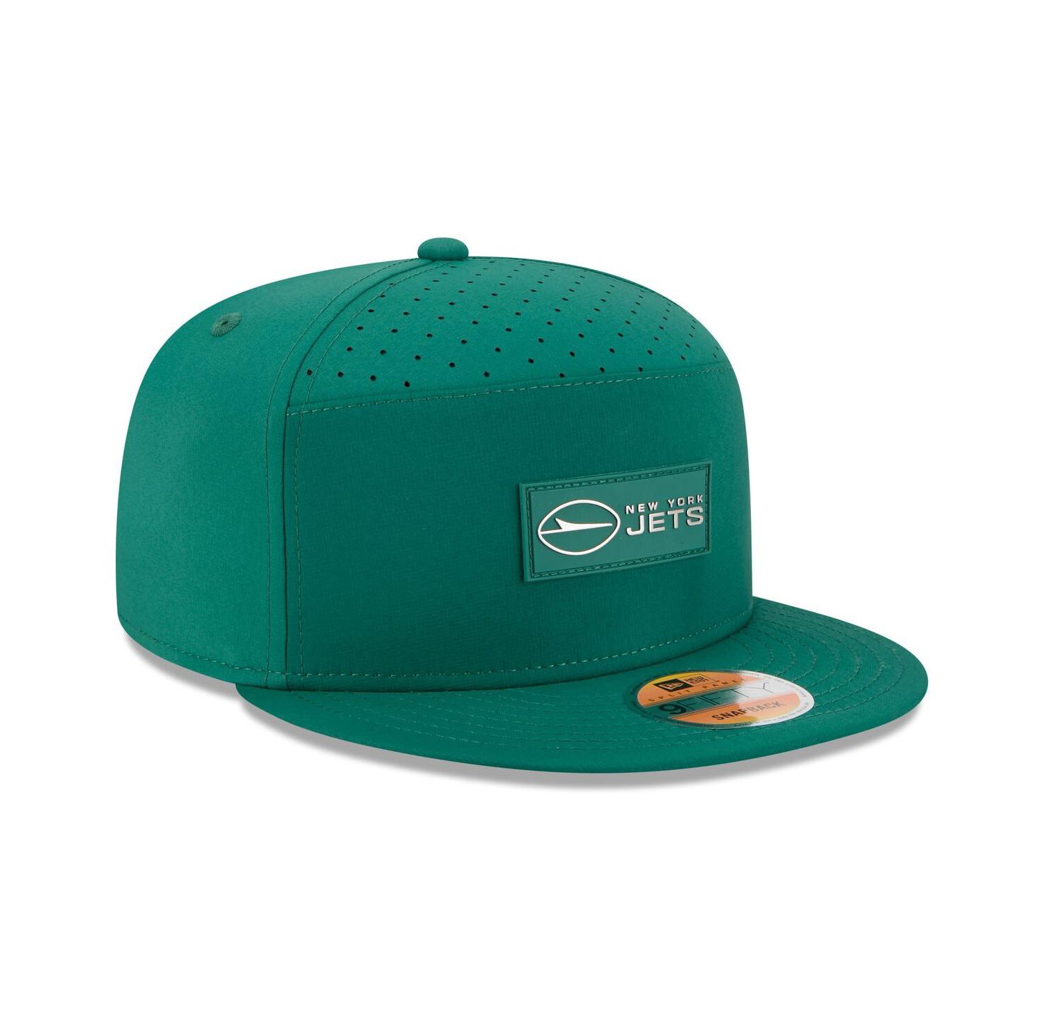 Men's Green New York Jets 2025 Sideline Split Panel 9FIFTY Snapback Hat