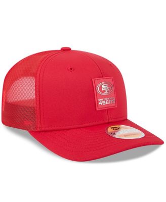 Men's Scarlet San Francisco 49ers 2025 Sideline 9SEVENTY Trucker Adjustable Hat