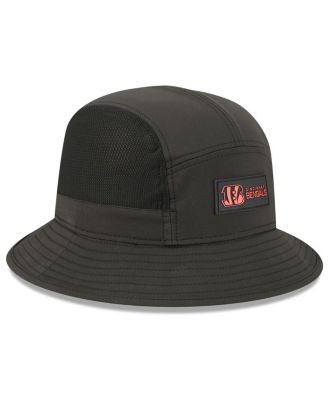 Men's Black Cincinnati Bengals 2025 Sideline Bucket Hat