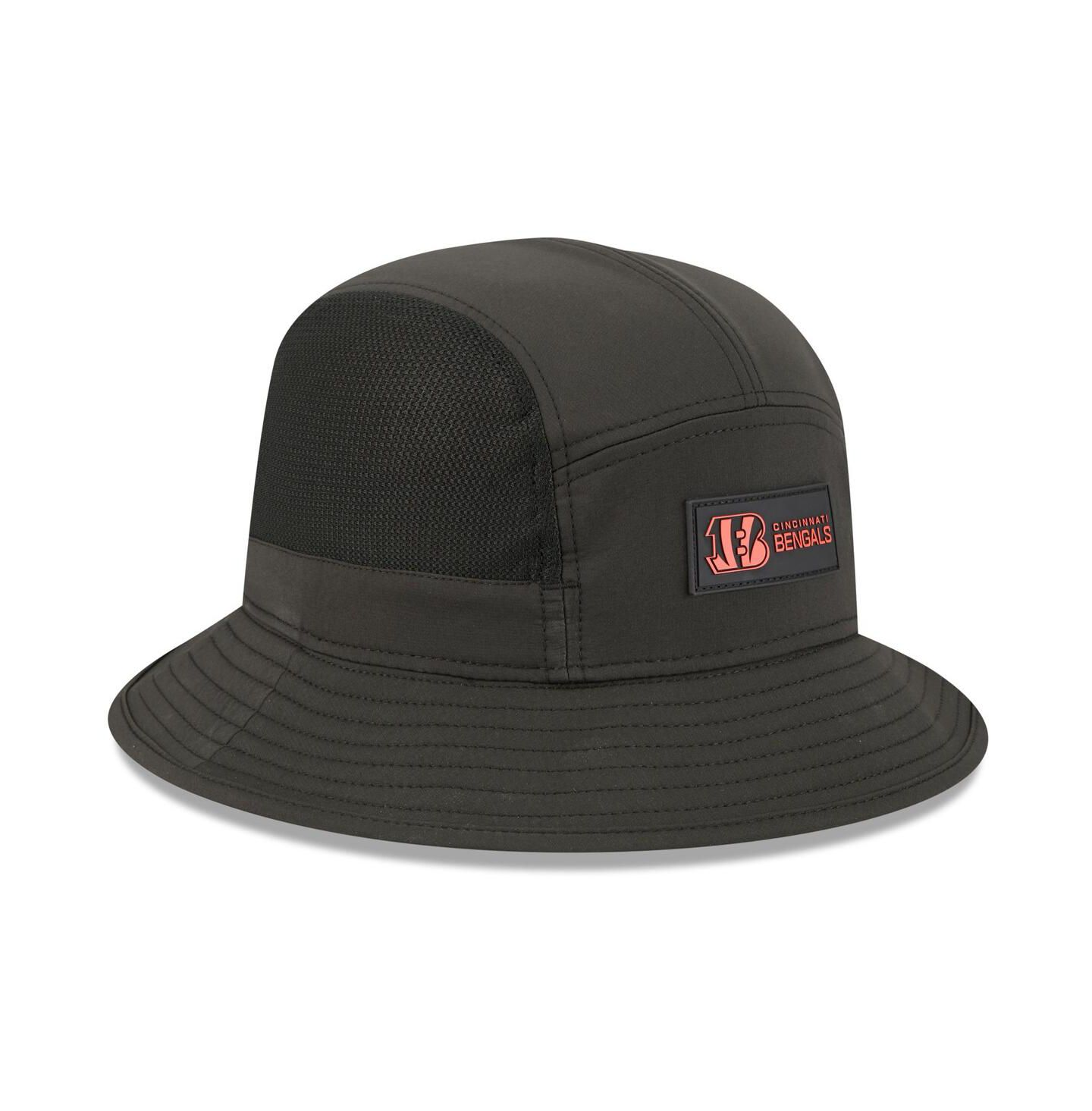 Мужская панама New Era Black Cincinnati Bengals 2025 Sideline Bucket Hat — фото 4