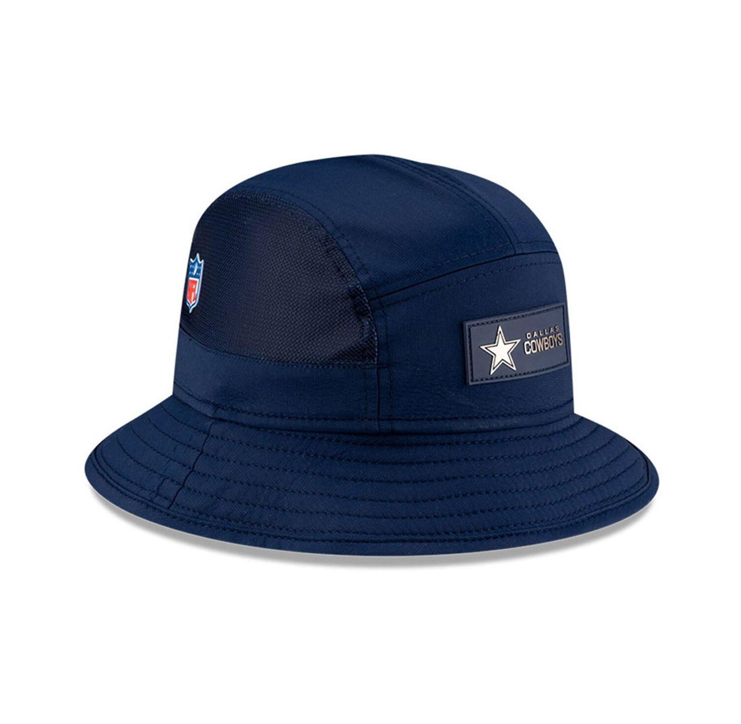 Men's Navy Dallas Cowboys 2025 Sideline Bucket Hat