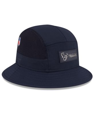 Men's Navy Houston Texans 2025 Sideline Bucket Hat