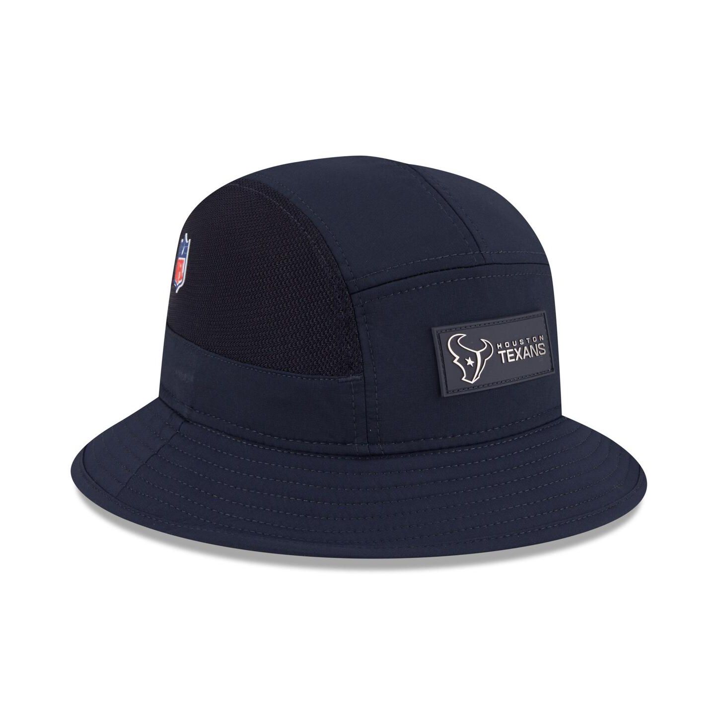 Мужская панама New Era Navy Houston Texans 2025 Sideline Bucket Hat — фото 4