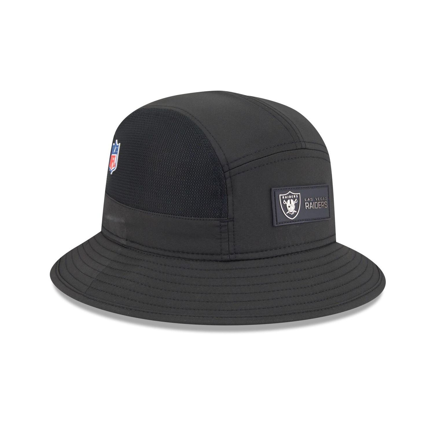 Men's Black Las Vegas Raiders 2025 Sideline Bucket Hat