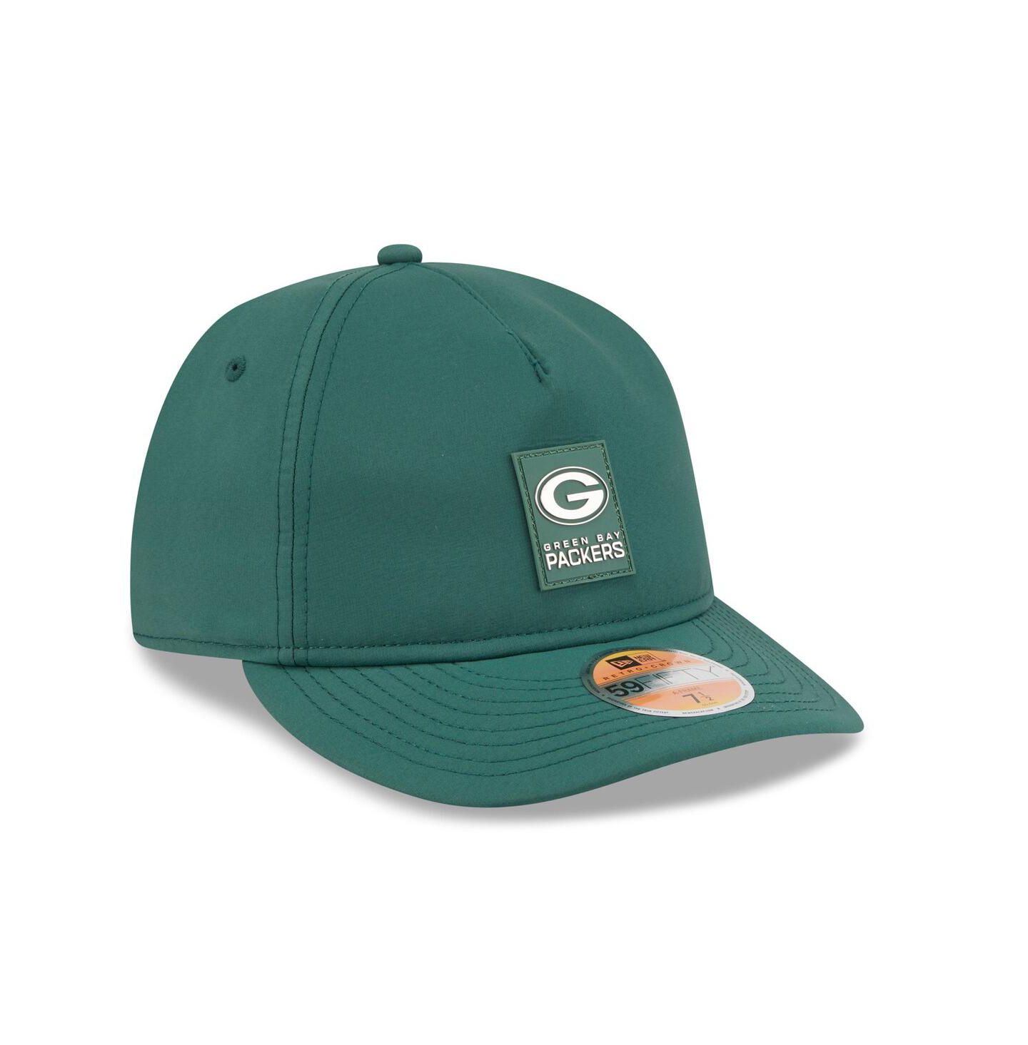 Мужская кепка New Era Green Green Bay Packers 2025 Sideline Retro Crown 59FIFTY Fitted Hat — фото 4