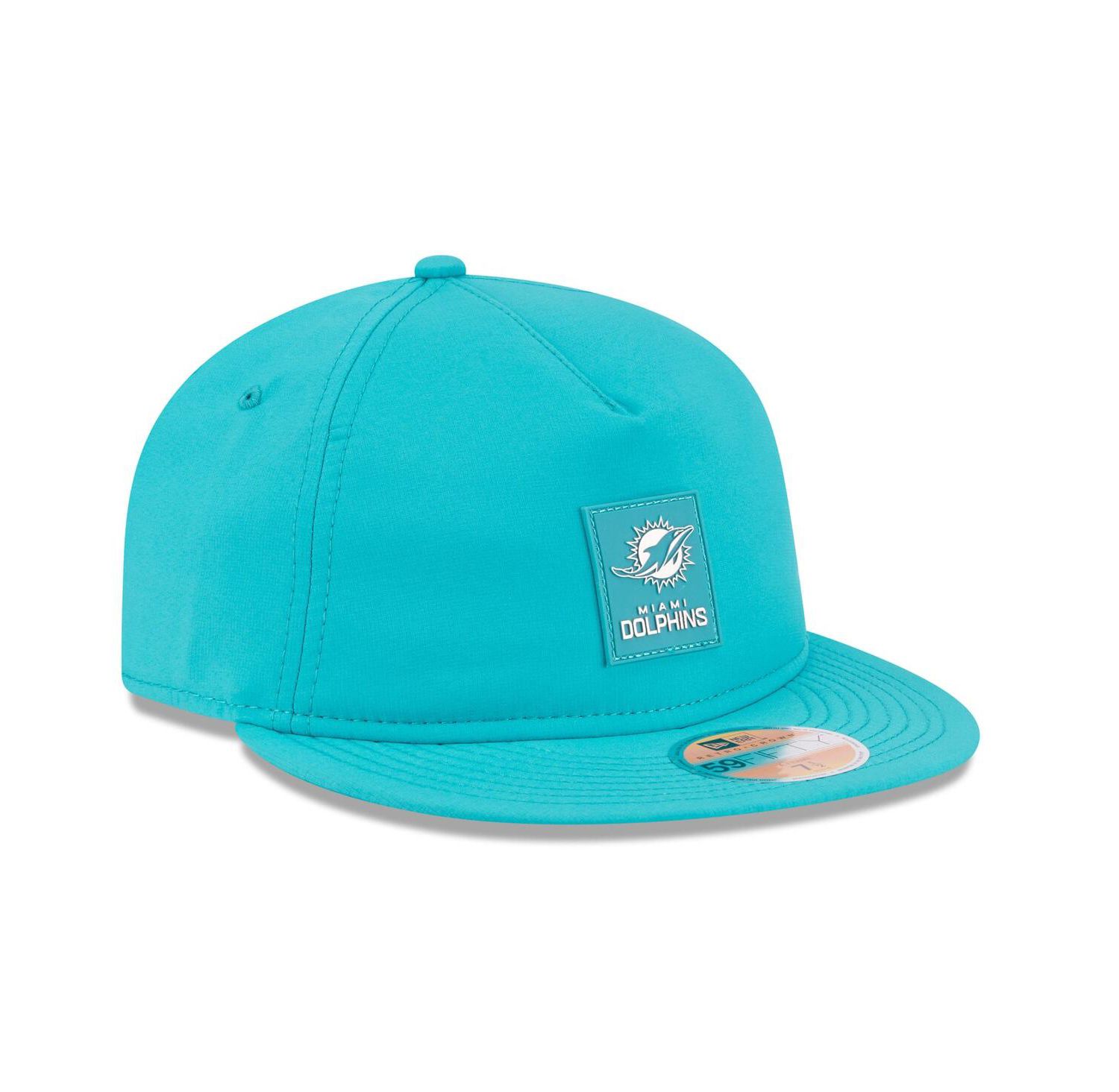 Men's Aqua Miami Dolphins 2025 Sideline Retro Crown 59FIFTY Fitted Hat