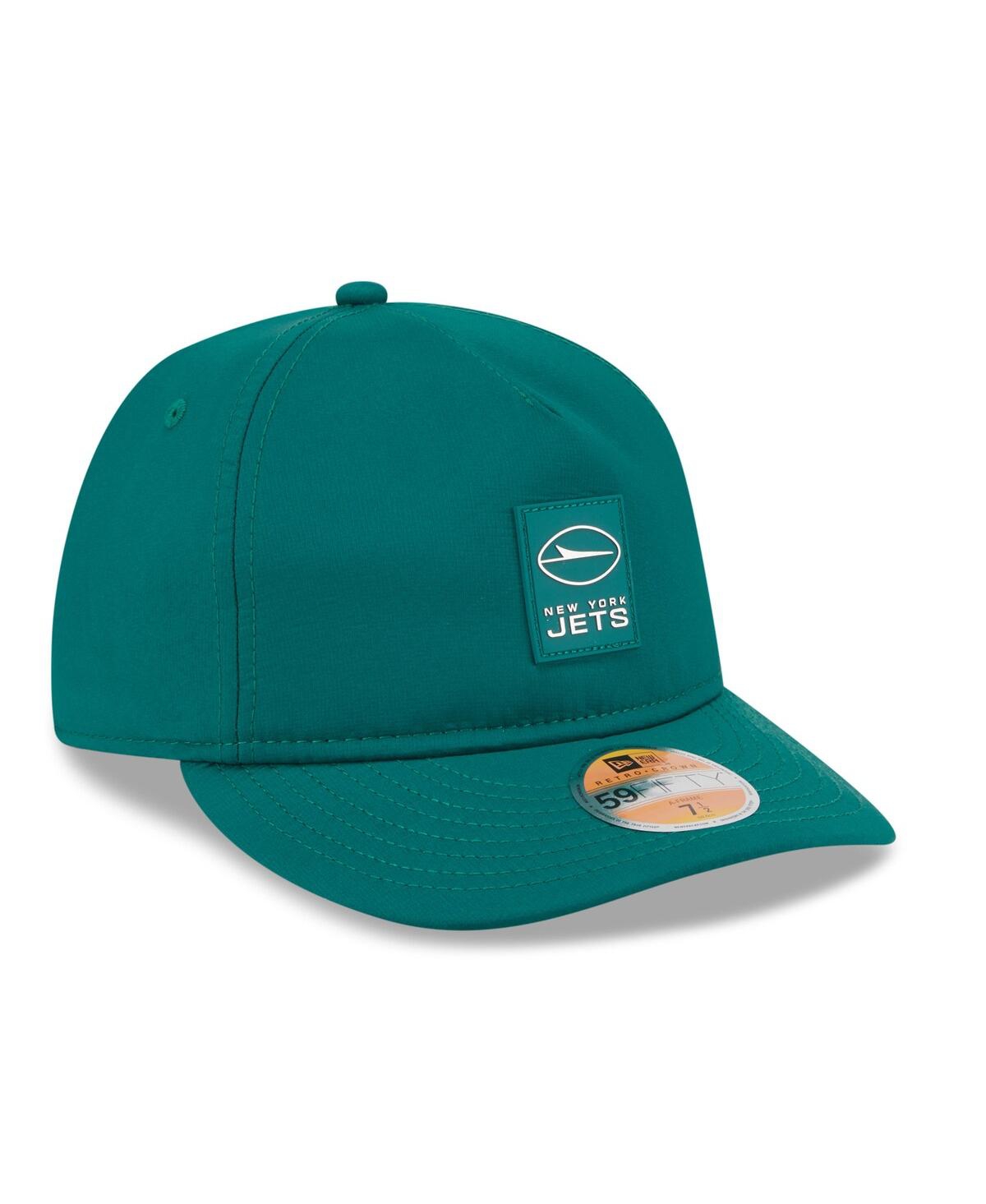 New Era Men's Green New York Jets 2025 Sideline Retro Crown 59fifty Fitted Hat In Green