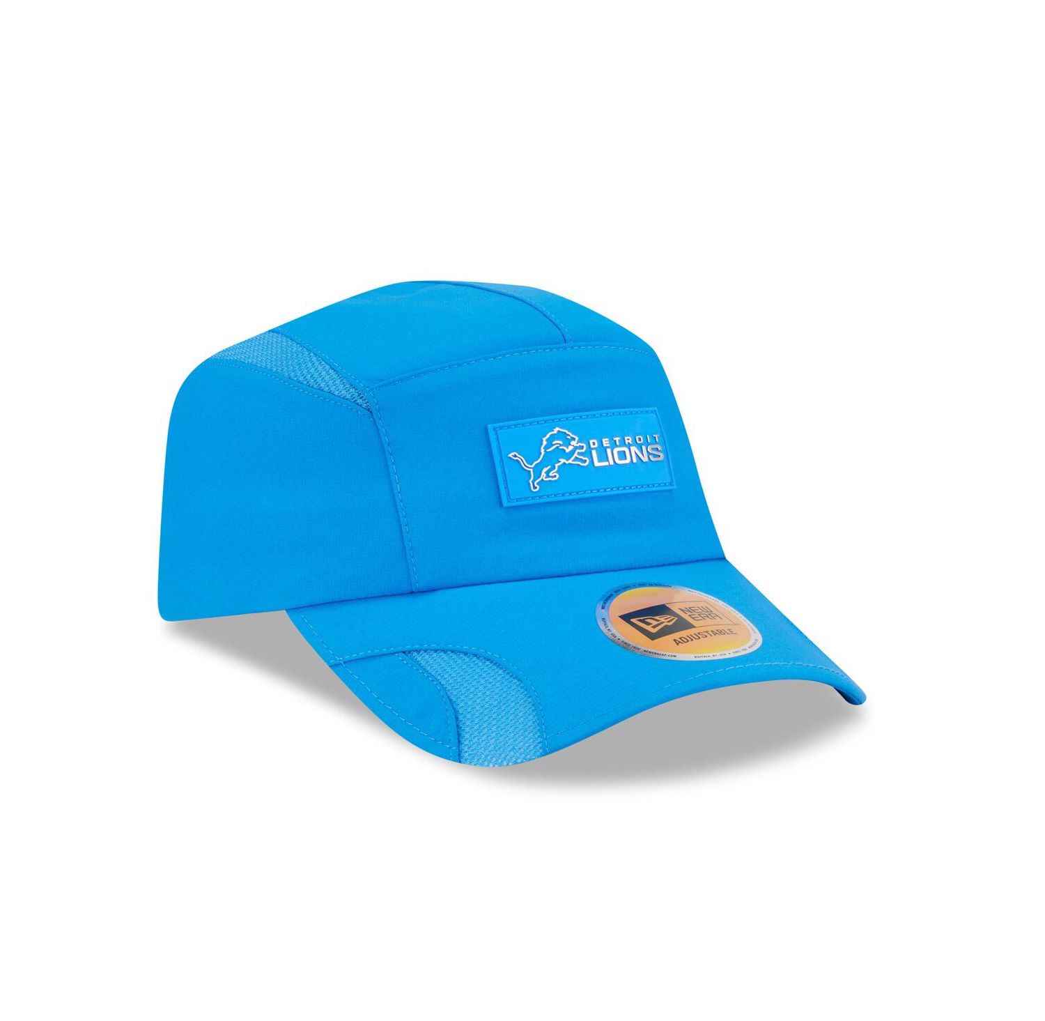 Men's Blue Detroit Lions 2025 Sideline Runner Adjustable Hat