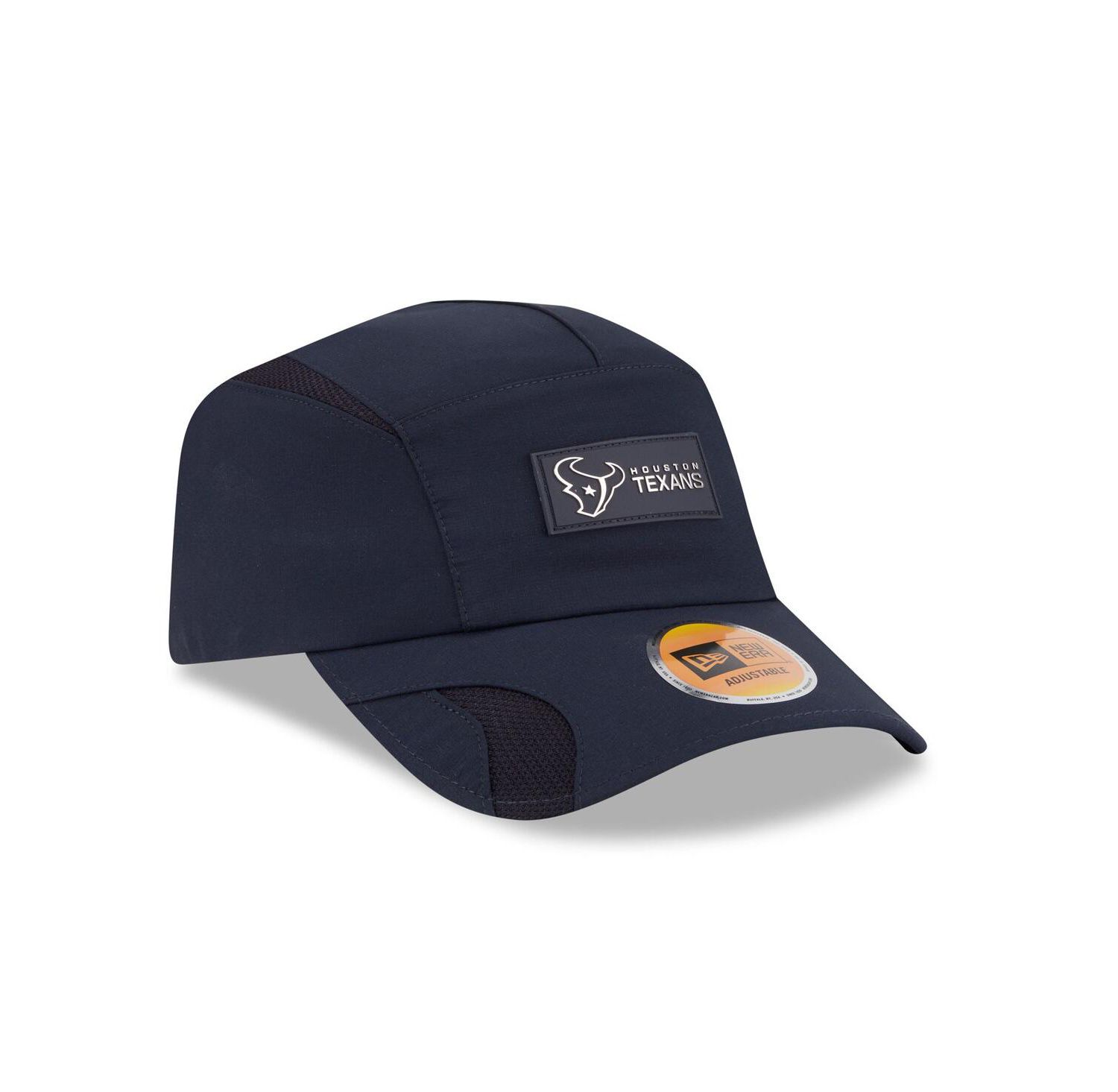 Men's Navy Houston Texans 2025 Sideline Runner Adjustable Hat